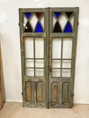 Glasade pardörrar 119 x 222