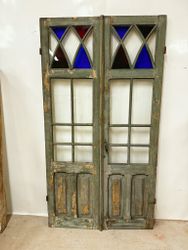 Glasade pardörrar 119 x 222
