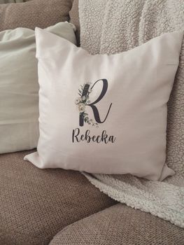 Kuddfodral bokstav med namn