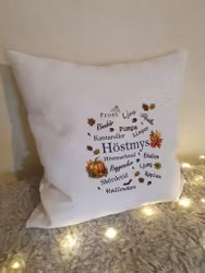 Höstmys kuddfodral vit