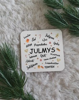 Glas/Muggunderlägg Julmys