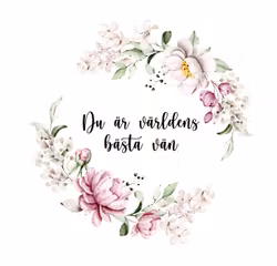 Världens bästa vän i en blomkran