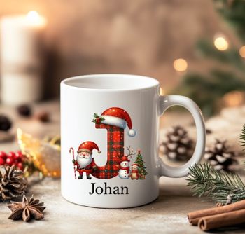 Julmugg med namn & bokstav