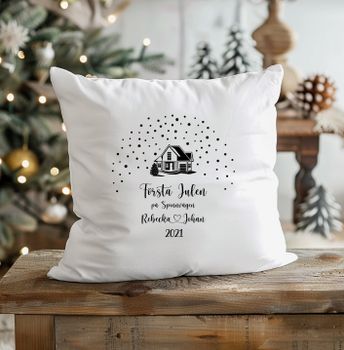 Första Jul på valfri adress, namn och år.