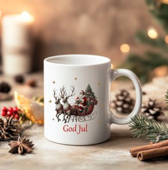 Tomtemugg med texten God Jul