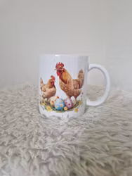 Påskmugg Tupp & Höna  med ägg