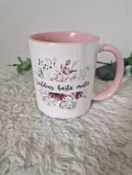 Mugg - Blomster Världens bästa moster/faster