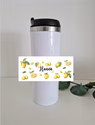 Termosmugg citroner med valfritt namn