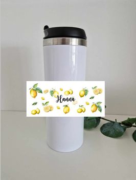 Termosmugg citroner med valfritt namn