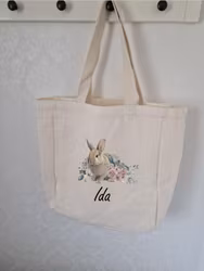 Tygkasse kanin med valfritt namn