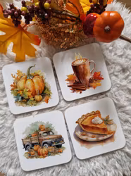 Glas/mugg underlägg Hösten