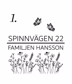 Dekaler till brevlådor med gata och efternamn