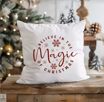 Kuddfodral Believe in the magic of Christmas
