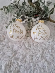 Julgranskula Gräddvit ... första jul 2025