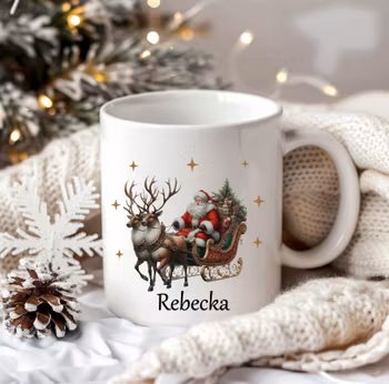 Tomtegubben med renar och valfritt namn