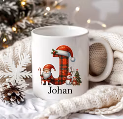 Julmugg med namn & bokstav