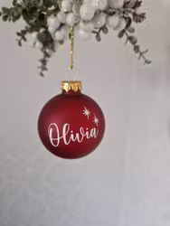 Julgranskula Mörkröd Valfritt Namn