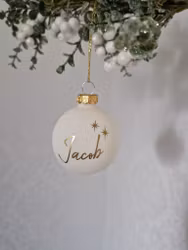 Julgranskula - Gräddvit Valfritt Namn