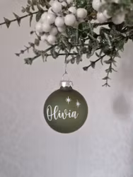 Julkula mörkgrön med valfritt namn