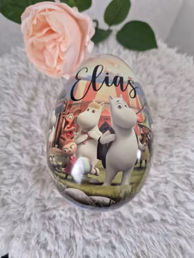 Påskägg mumin cirkus med namn