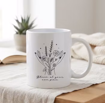 Mugg Blomma ut i din egen takt