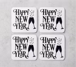 Glas & Muggunderlägg - Happy New Year