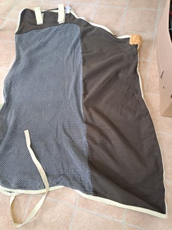 Fleecetäcke med nät, 115 cm