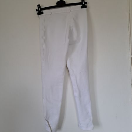 Vita tävlingsbyxor, 36, crw