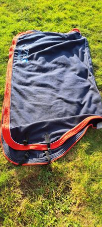 Fleecetäcke, 155 cm, blått, Agria