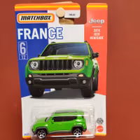 Skala 1/64 MATCHBOX - France - JEEP RENEGADE (2019)