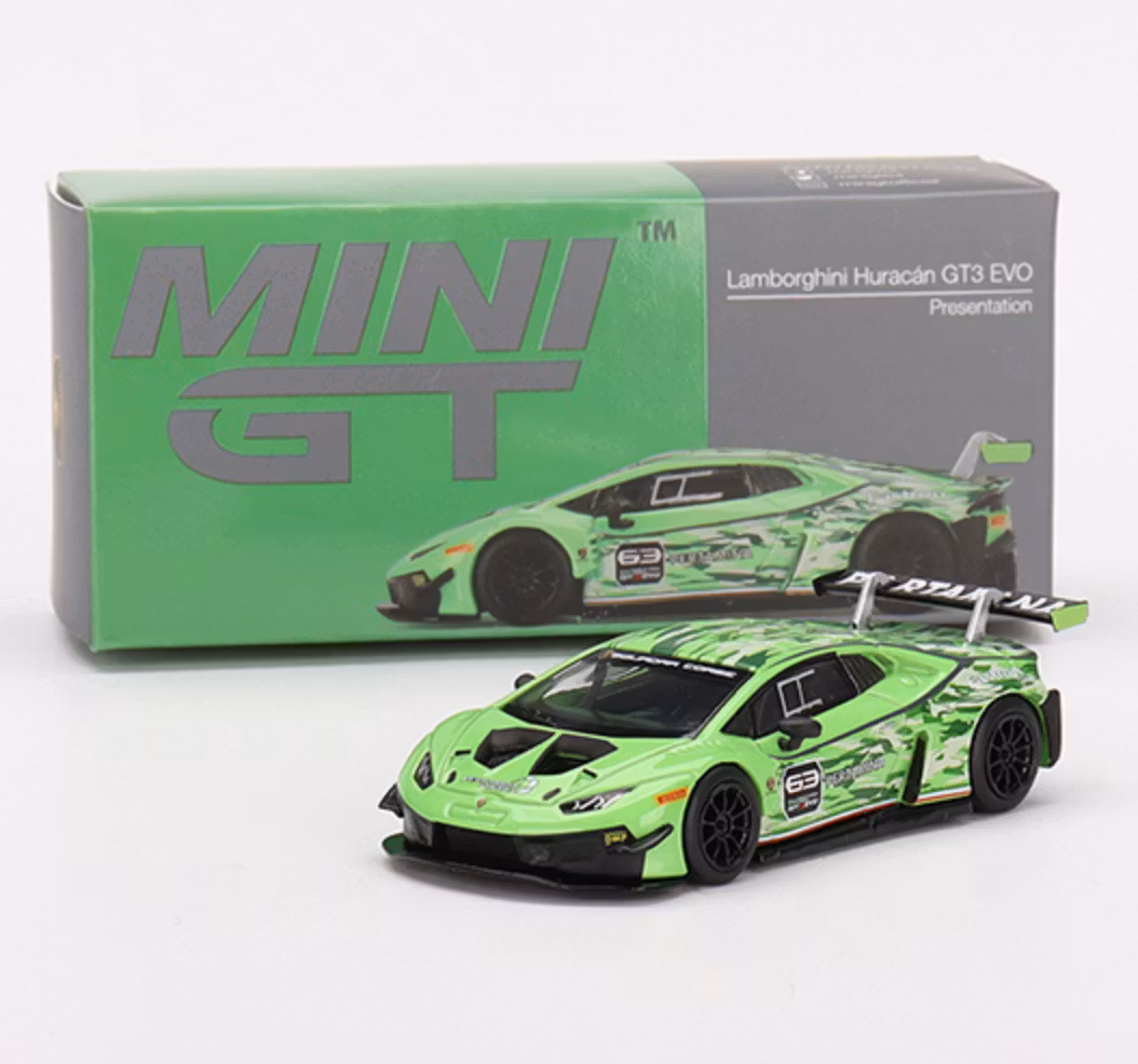 Skala 1/64 -  Lamborghini Huracán GT3 EVO Presentation fr MINI GT