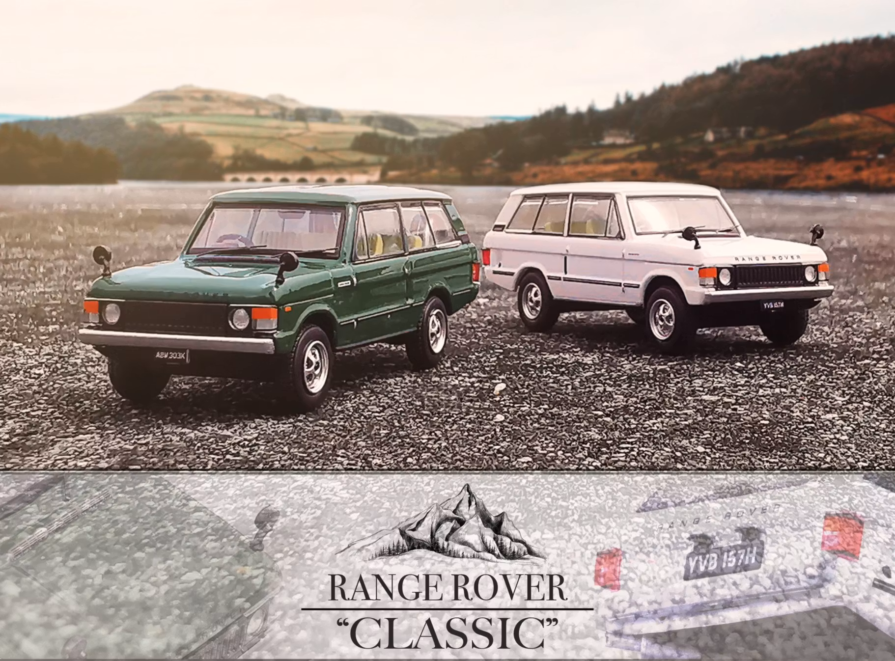 Skala 1/64 1992 Range Rover Classic, Lincoln Green fr Inno64