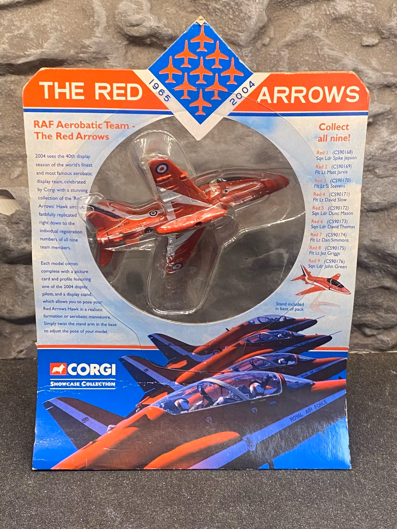 The Red Arrows -Hawk T. Mk 1/1A without Stand (10 cm long) fr Corgi