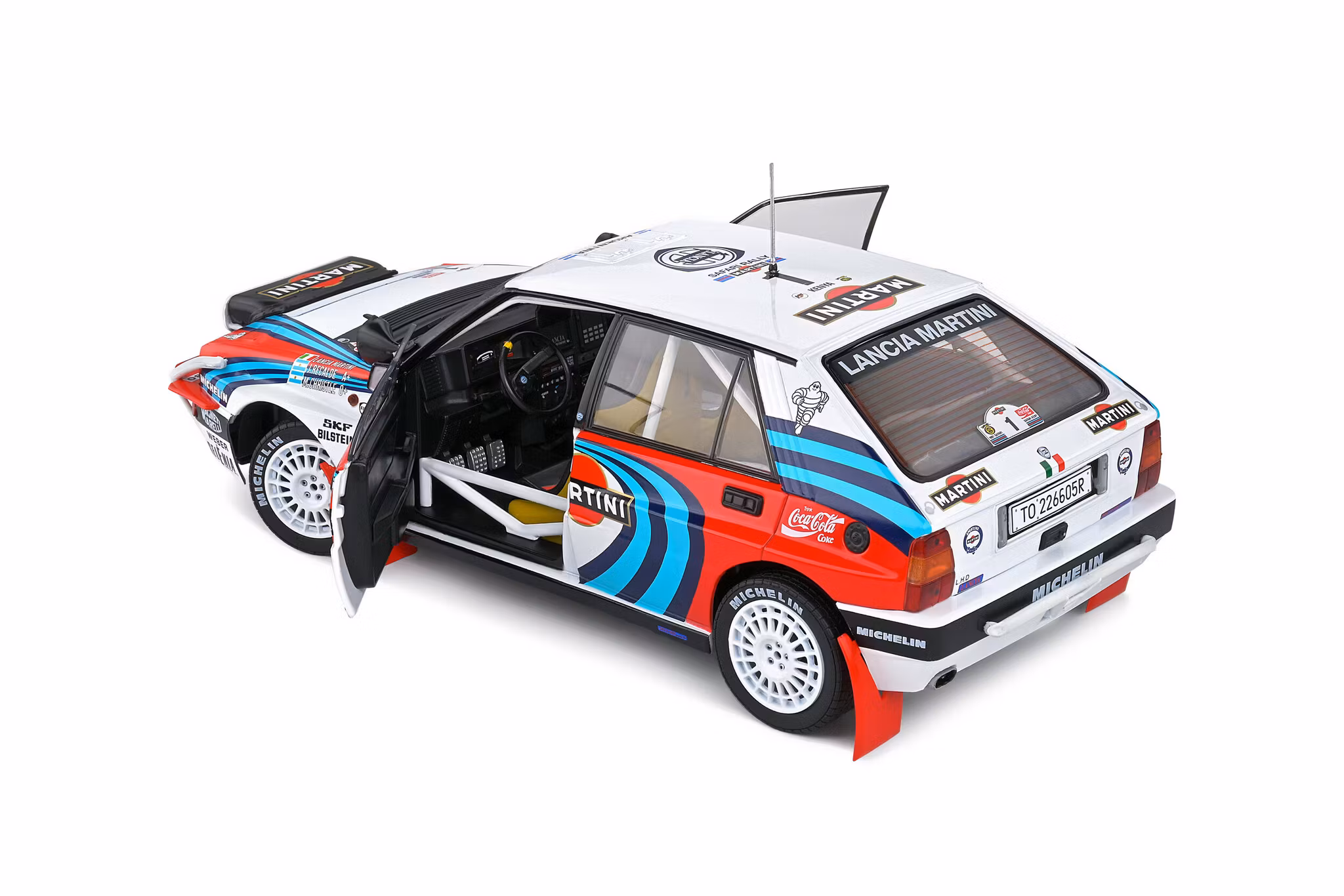 Skala 1/18 LANCIA DELTA HF INTEGRALE – SAFARI RALLYE KENYA – 1991 fr. SOLIDO