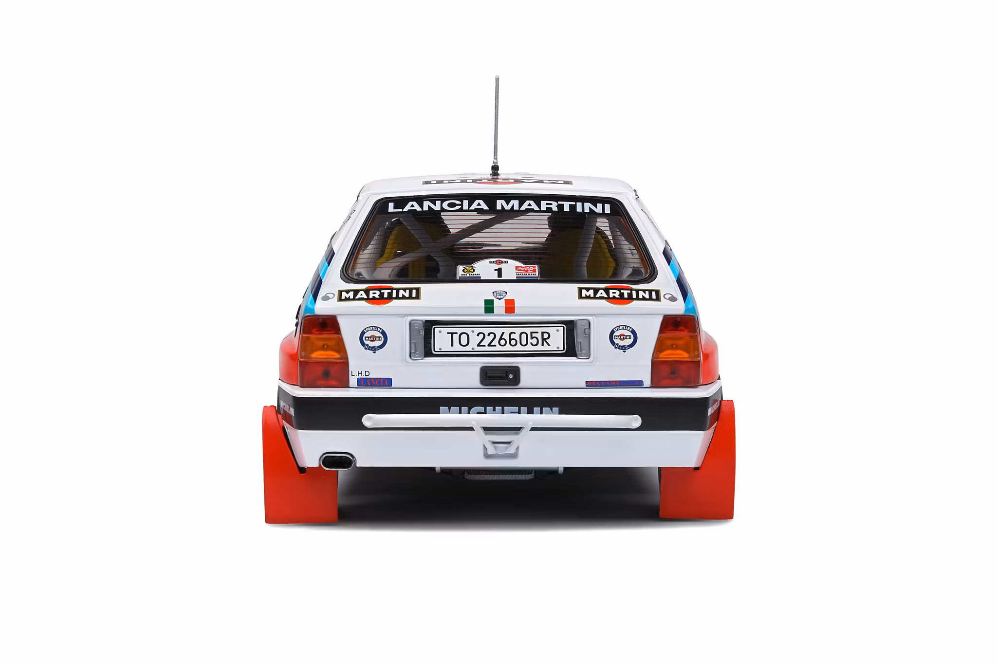 Skala 1/18 LANCIA DELTA HF INTEGRALE – SAFARI RALLYE KENYA – 1991 fr. SOLIDO