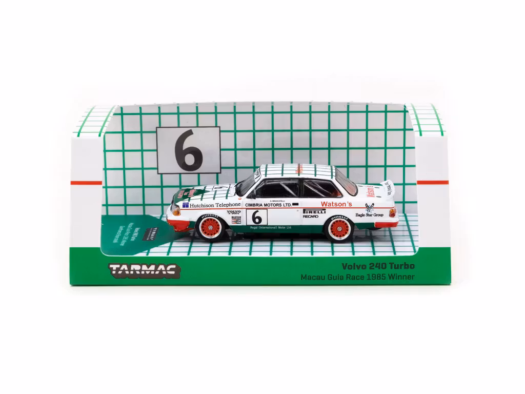 Skala 1/64 Volvo 240 Turbo (242), Macau Guia Race 1985 Winner fr TARMAC