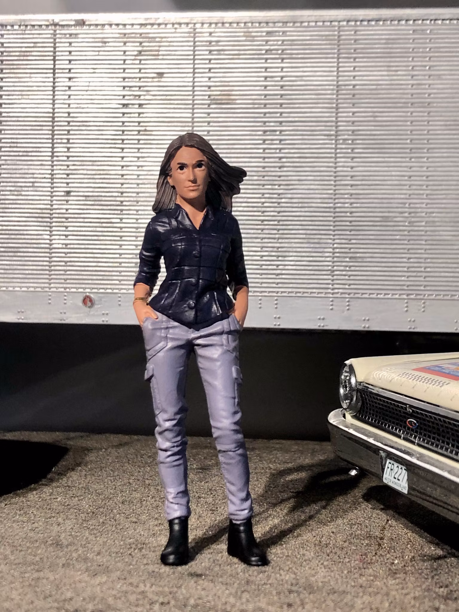 Skala 1/18 The wind is blowing through Nicolettas hair - American Diorama