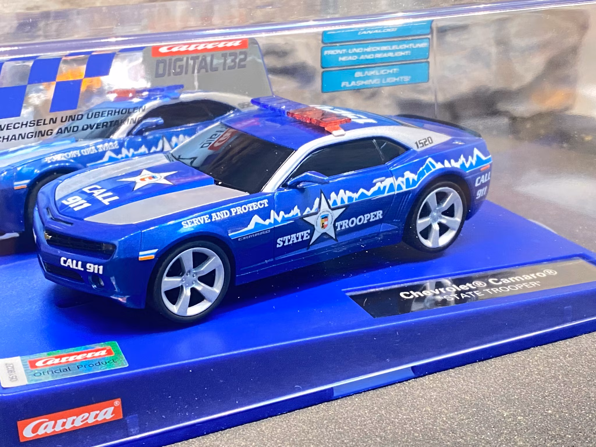 Skala 1/32 Digital/Analog slotcar fr Carrera: Chevrolet Camaro "State Trooper"