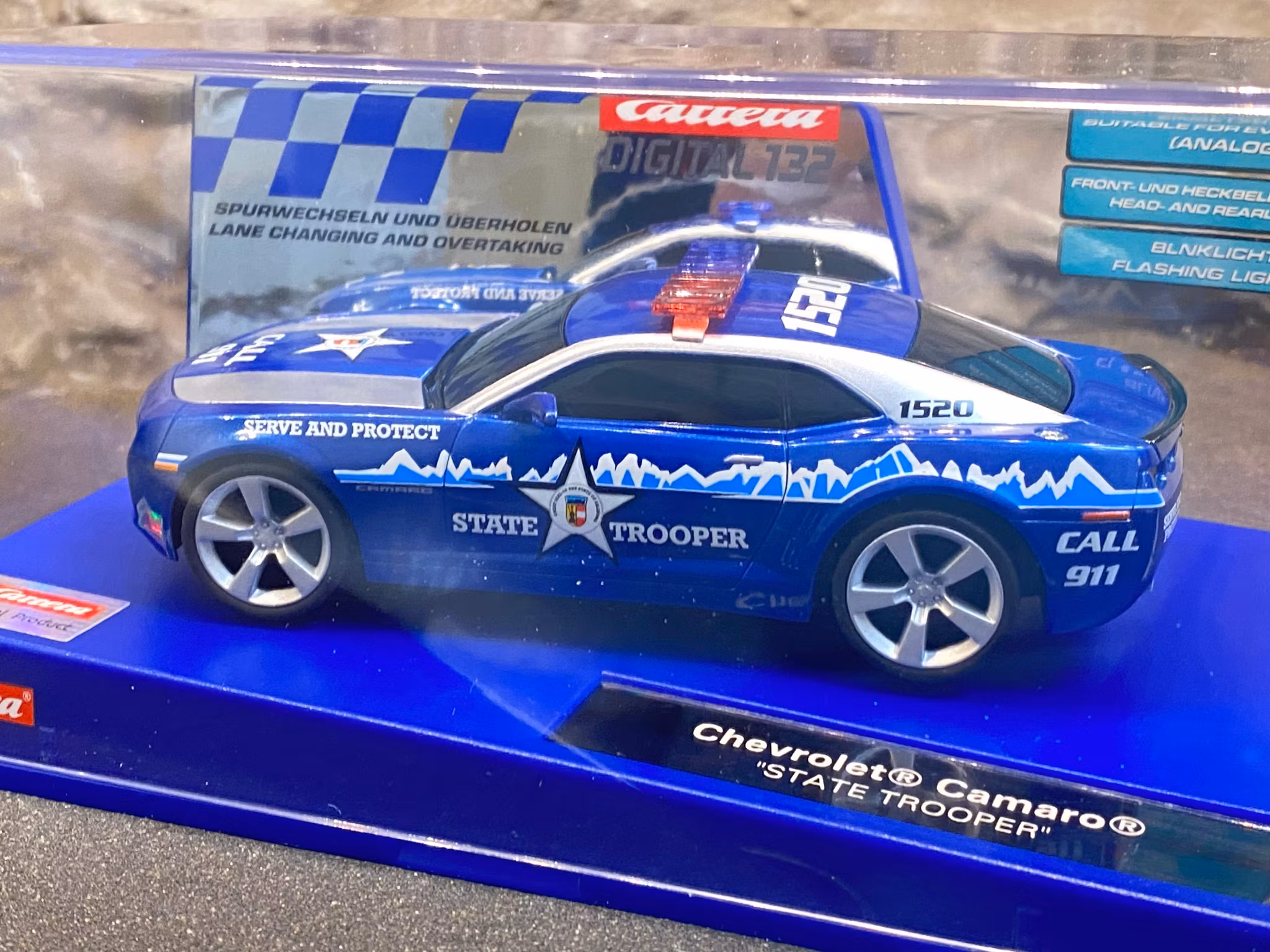 Skala 1/32 Digital/Analog slotcar fr Carrera: Chevrolet Camaro "State Trooper"