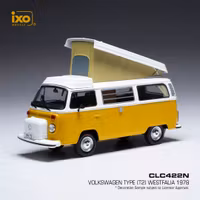 Skala 1/43 Volkswagen T2 Westfalia, Yellow /White fr IXO Models