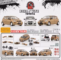 Skala 1/64 Toyota Yaris 1998, Silver, LHD 64B0368 fr BM Creations