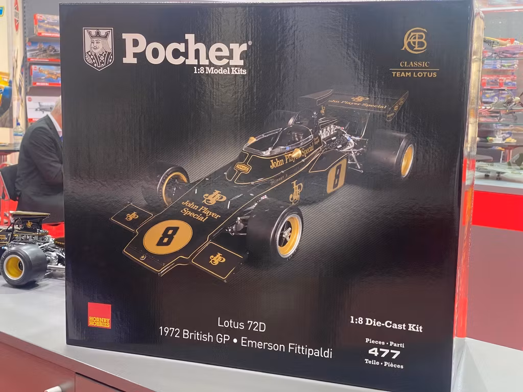 Skala 1/8 Buildingset Lotus 72D 72' British GP, Emerson Fittipaldi fr Pocher