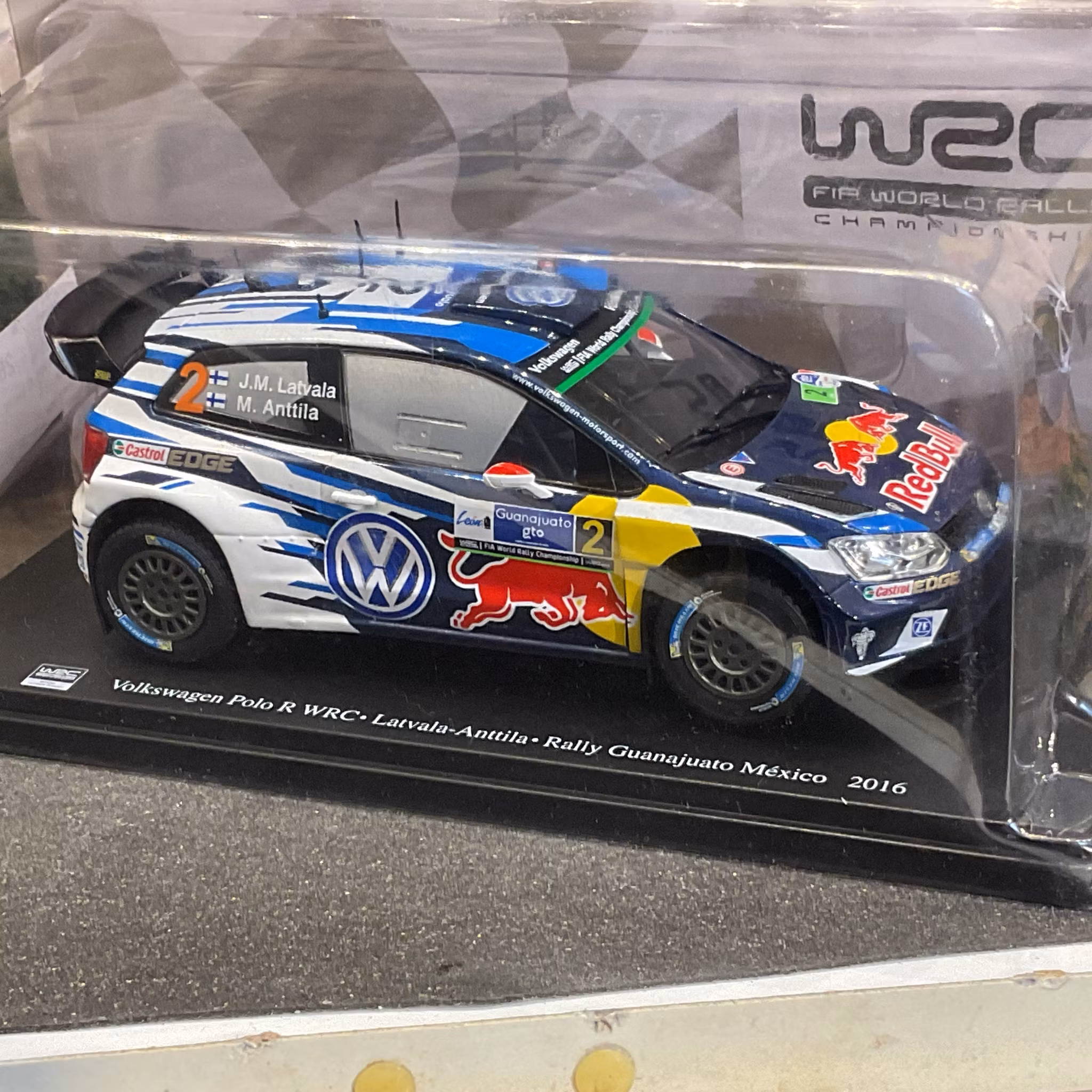 Skala 1/24 2016 Volkswagen Polo R WRC #2 Latvala/Anttila Rally Guanajuato Mexico