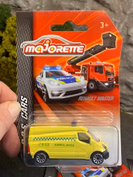 Skala 1/64 fr Majorette: Renault Master, Ambulanse "Norsk" Ambulans
