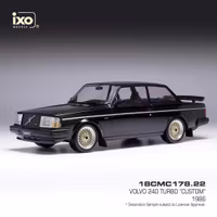 Scale 1/18 VOLVO 240 Turbo Custom 1986, Black fr IXO Models