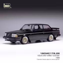 Scale 1/18 VOLVO 240 Turbo Custom 1986, Black fr IXO Models