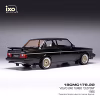 Scale 1/18 VOLVO 240 Turbo Custom 1986, Black fr IXO Models