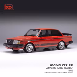 Scale 1/18 VOLVO 240 Turbo Custom 1986, Red fr IXO Models