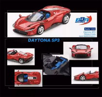 Skala 1/64 Ferrari Daytona SP3, Rosso Imola fr BBR Models