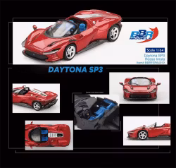 Skala 1/64 Ferrari Daytona SP3, Rosso Imola fr BBR Models